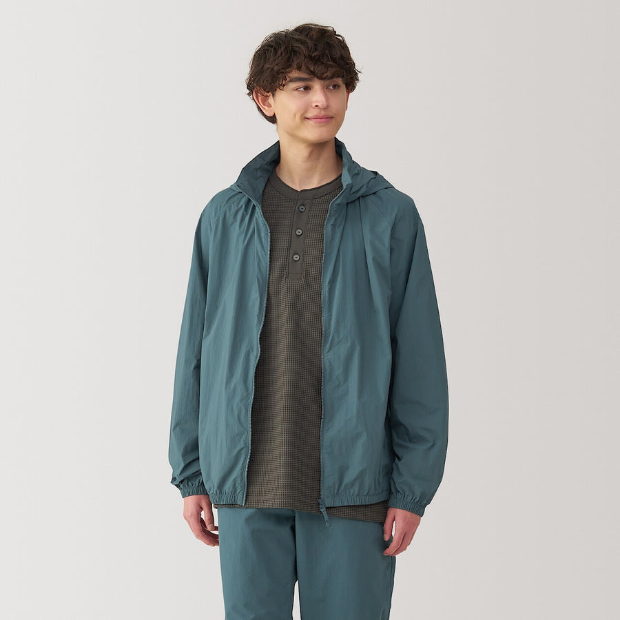 M's Water repellent pocketable windbreaker BlackXS