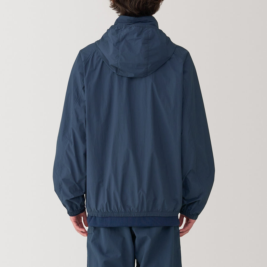 M's Water repellent pocketable windbreaker BlackXS