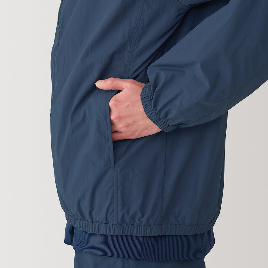 M's Water repellent pocketable windbreaker BlackXS