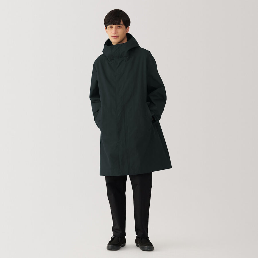 M's Water repellent hooded coat BlackXS