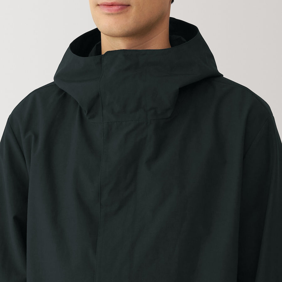 M's Water repellent hooded coat BlackXS