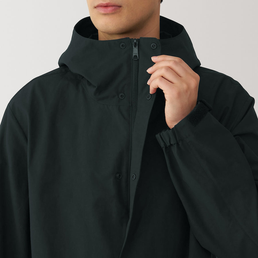 M's Water repellent hooded coat BlackXS