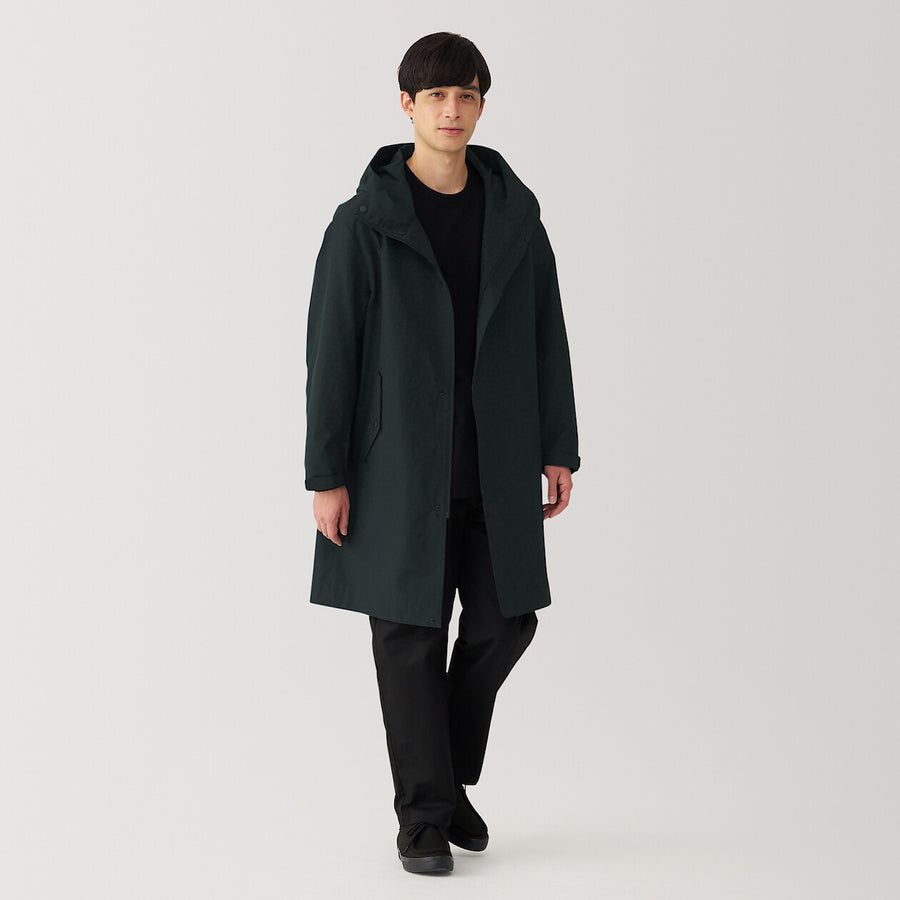M's Water repellent hooded coat BlackXS