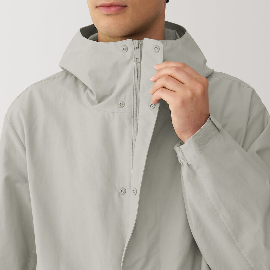 M's Water repellent hooded coat BlackXS