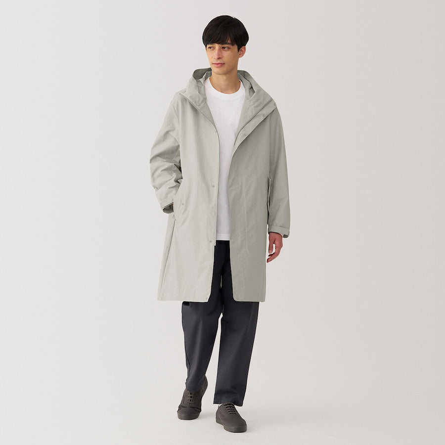 M's Water repellent hooded coat BlackXS