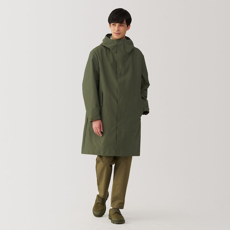 M's Water repellent hooded coat BlackXS