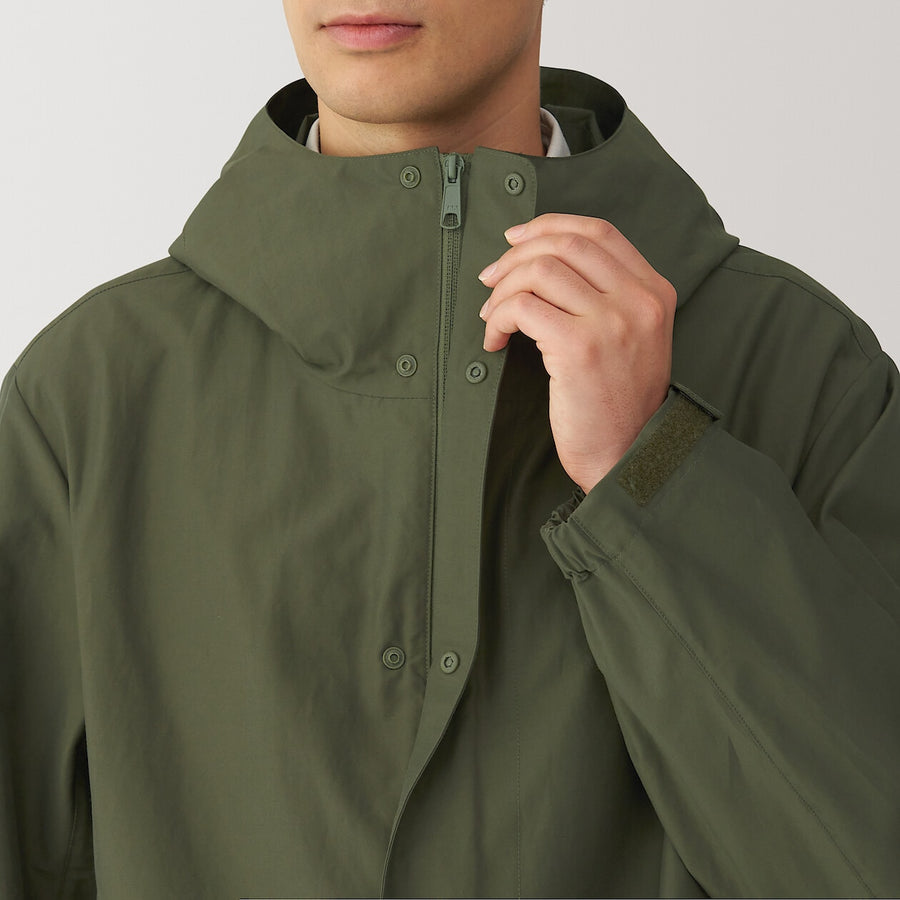 M's Water repellent hooded coat BlackXS