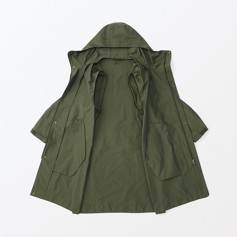 M's Water repellent hooded coat BlackXS
