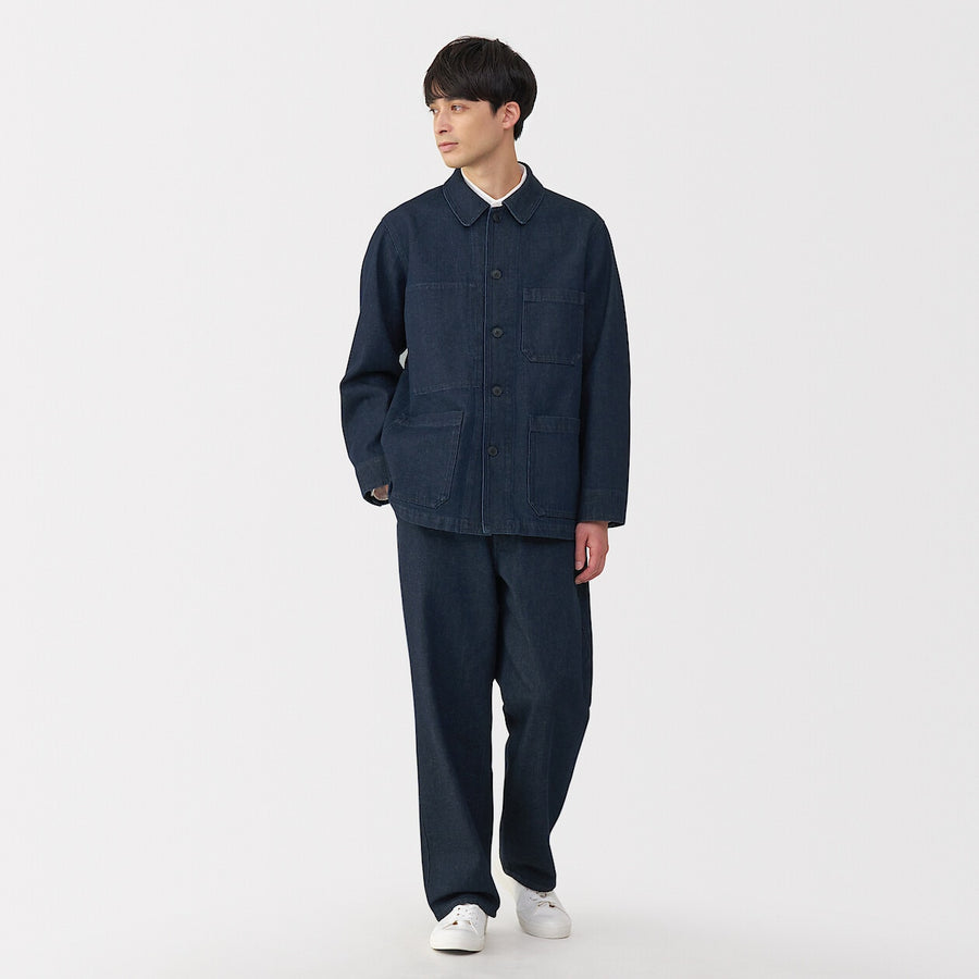 M's Kapok blended denim coverall Dark NavyXS