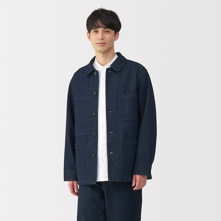 M's Kapok blended denim coverall Dark NavyXS