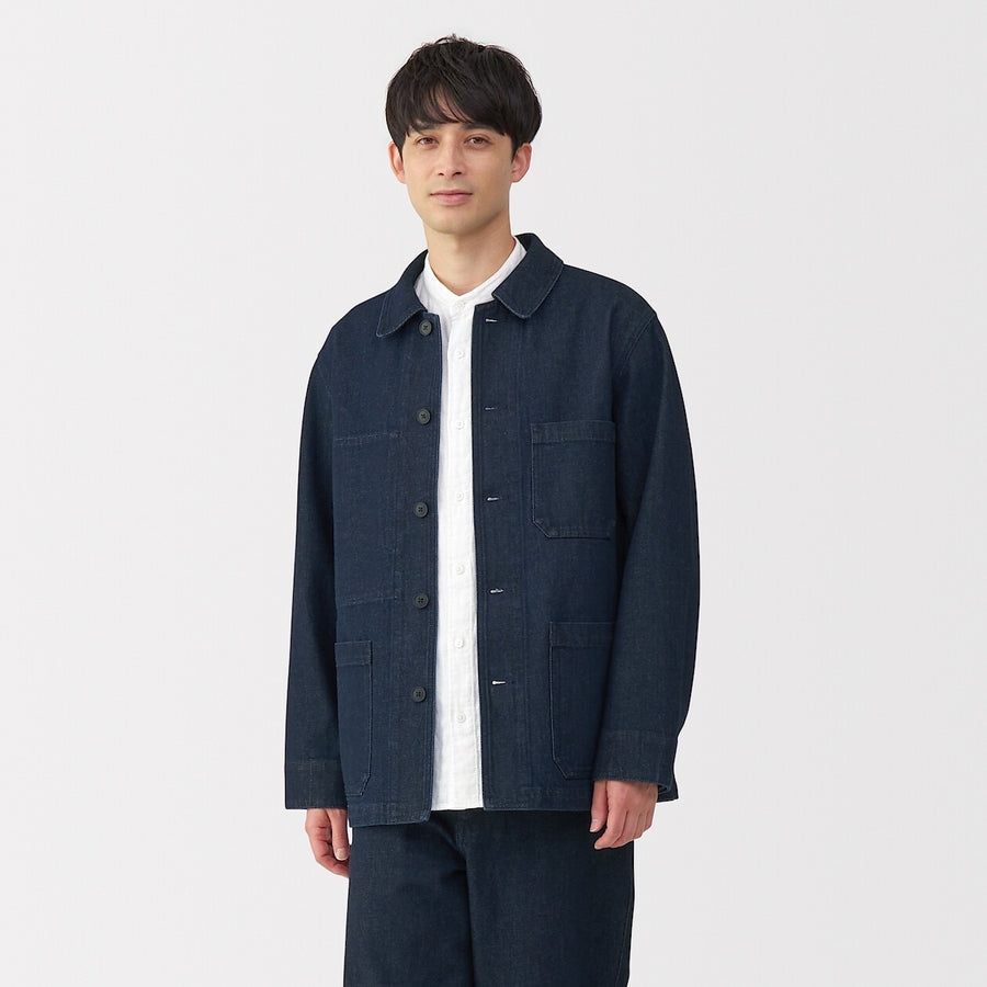 M's Kapok blended denim coverall Dark NavyXS