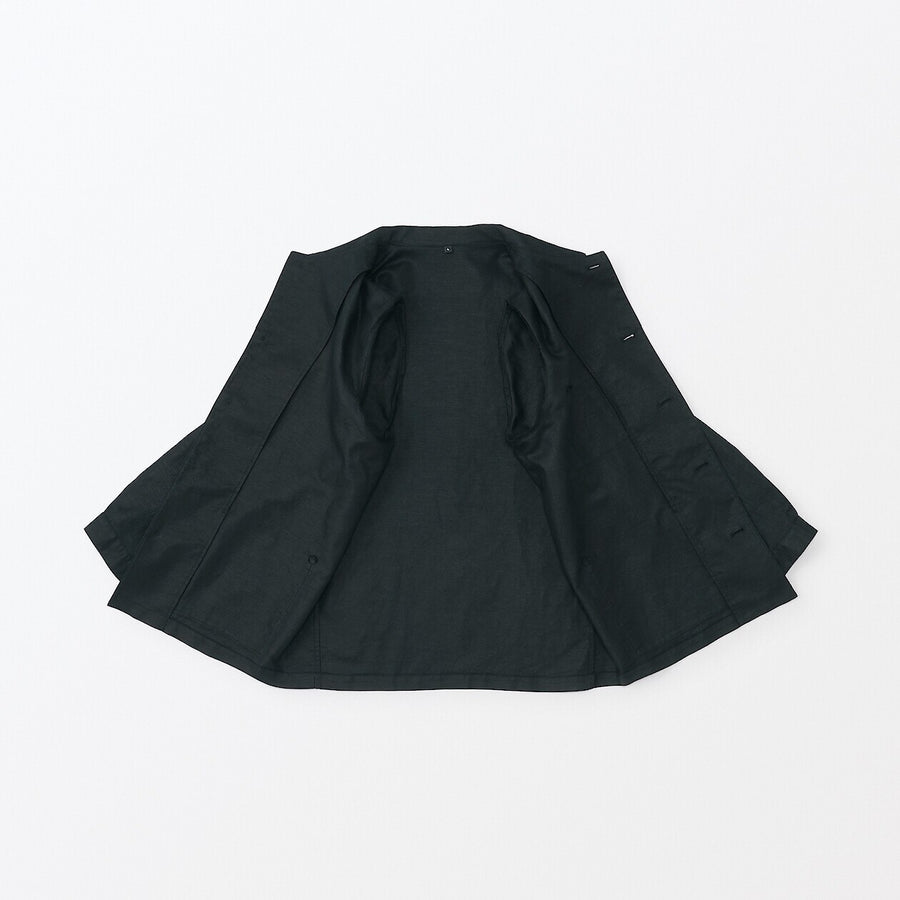 Hemp Blend Twill Shirt Jacket