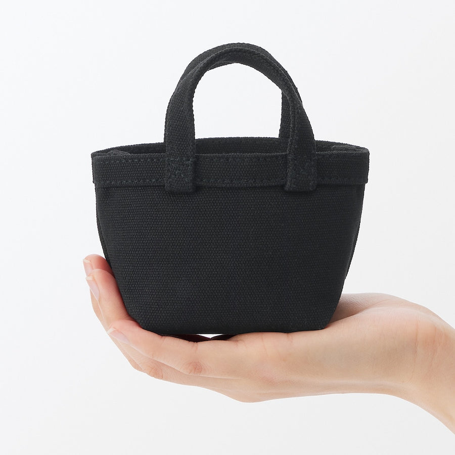 MINI canvas tote bag Black