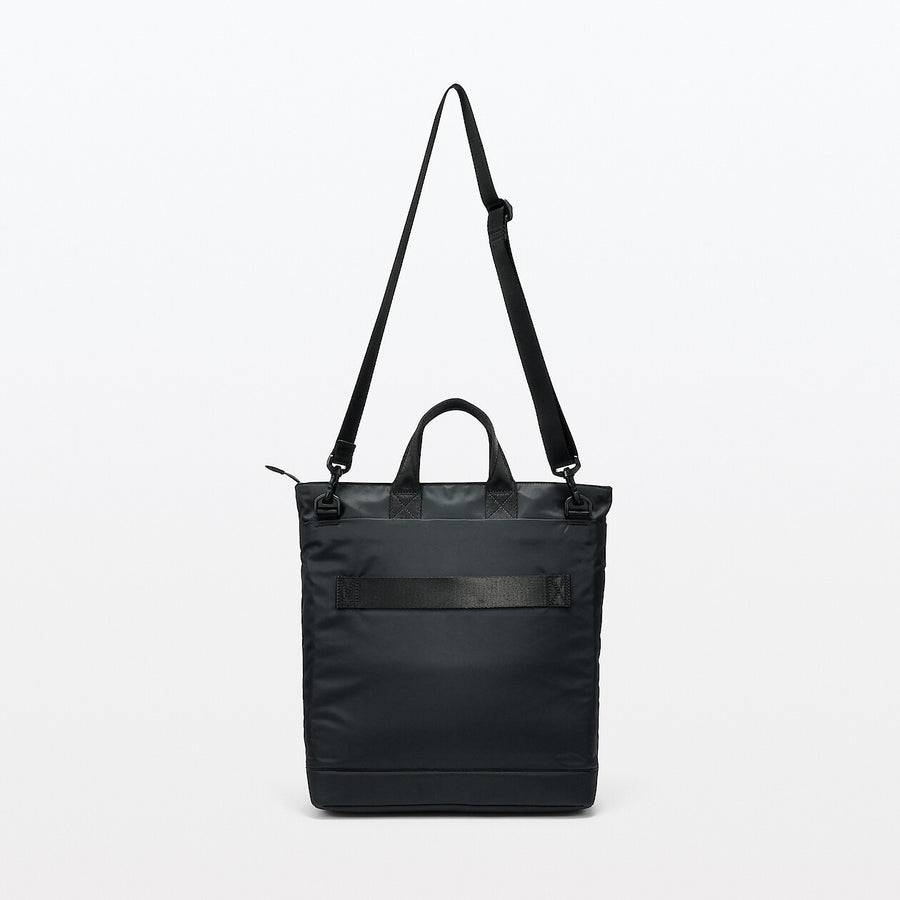 2-Way Water repellent tote bag Black