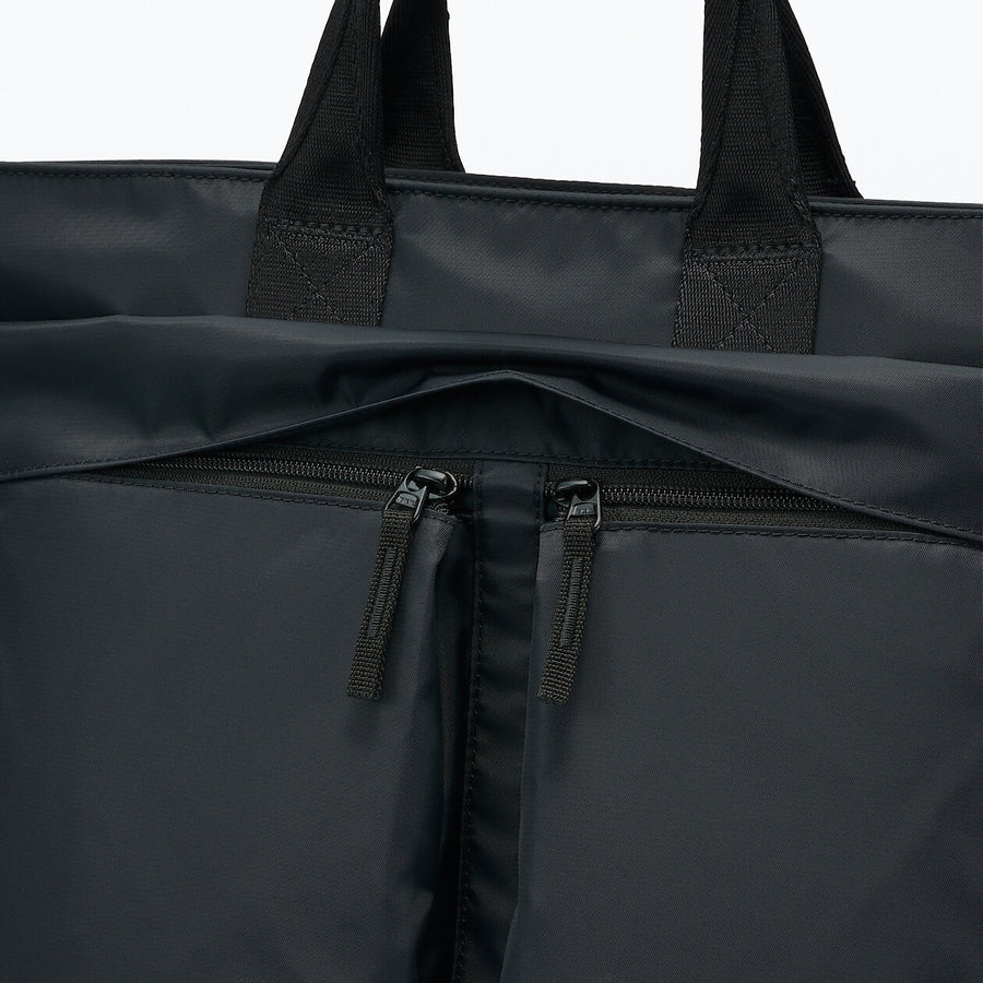 2-Way Water repellent tote bag Black