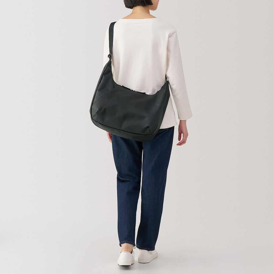 2-Way water repellent one shoulder bag Black