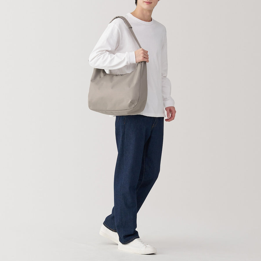 2-Way water repellent one shoulder bag Black