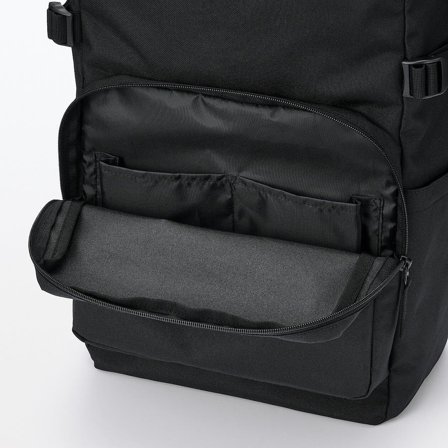 Fatigue reduction water repellent toploader backpackBlack