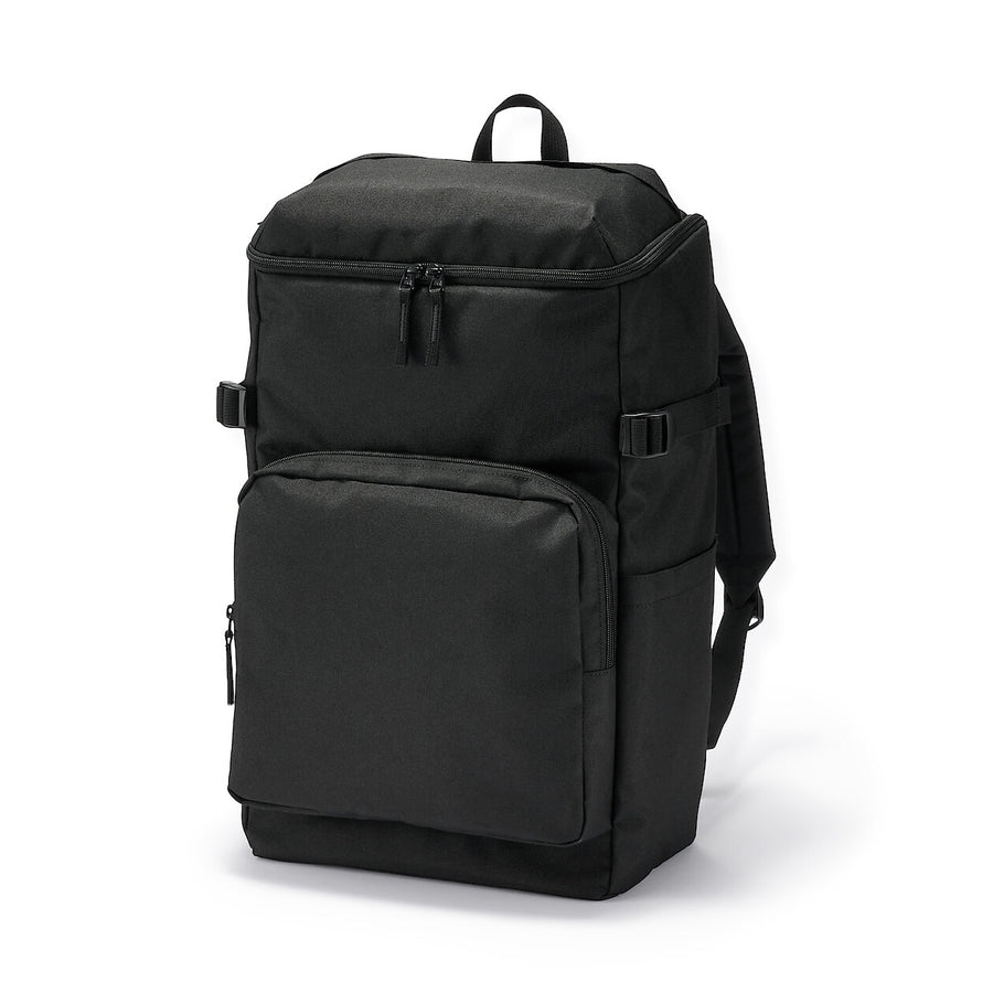 Fatigue reduction water repellent toploader backpackBlack