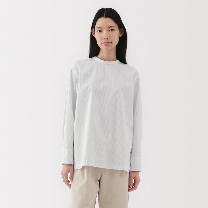 W's Quick dry broadcloth L/S blouse WhiteXS