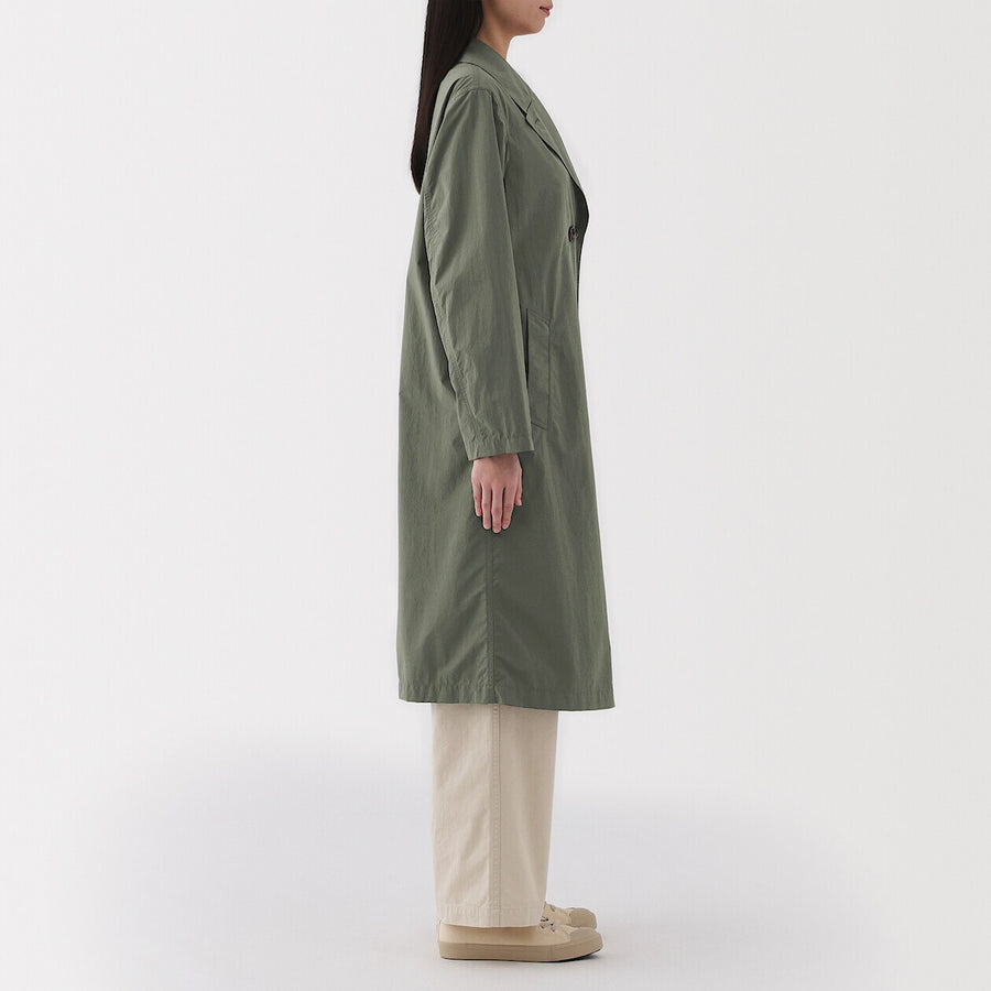 W's Water repellent Trench coat Smoky GreenXS