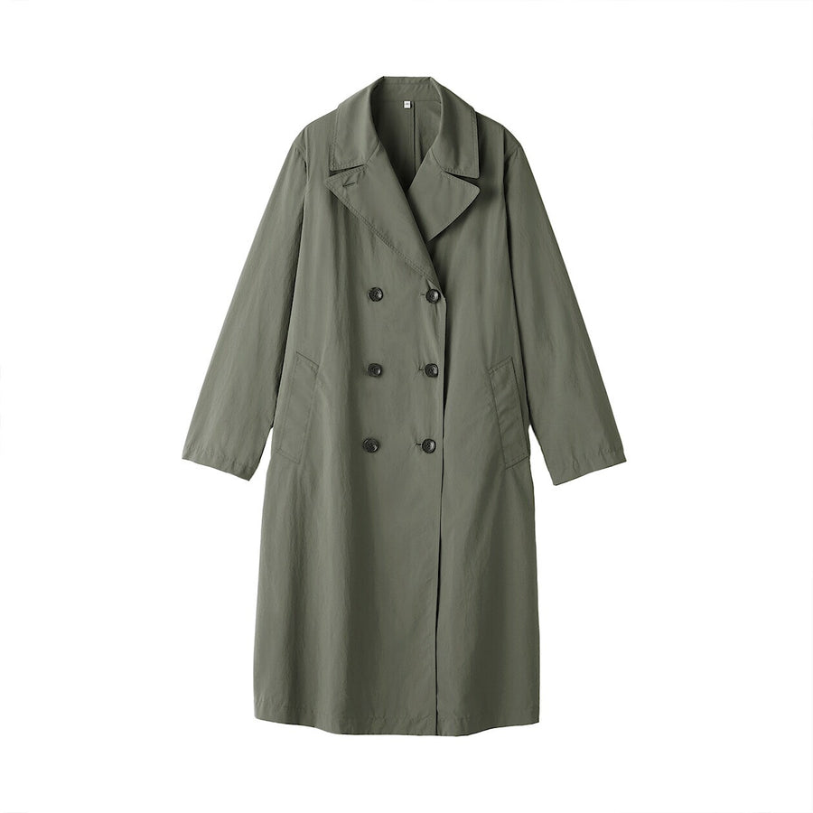 W's Water repellent Trench coat Smoky GreenXS