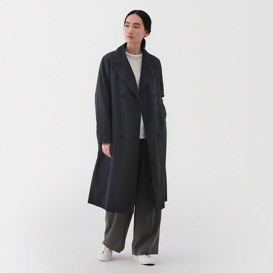 W's Water repellent Trench coat Smoky GreenXS