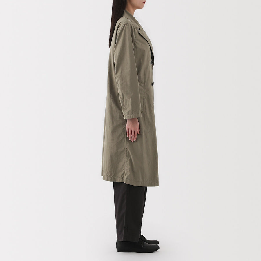 W's Water repellent Trench coat Smoky GreenXS