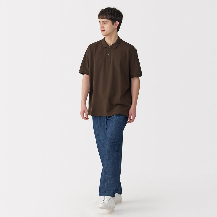 M's Hemp blend denim darted straight pantsNavyXS