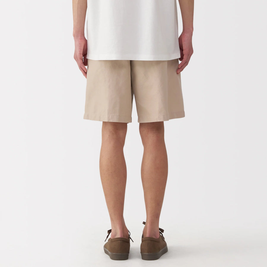 Hemp Blend Twill Shorts