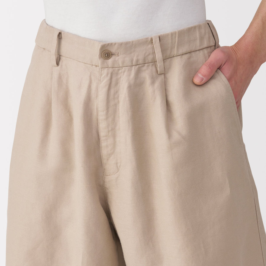 Hemp Blend Twill Shorts