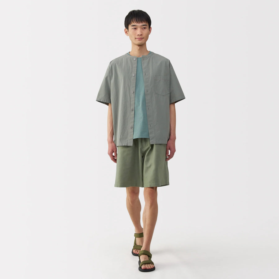 Hemp Blend Twill Shorts