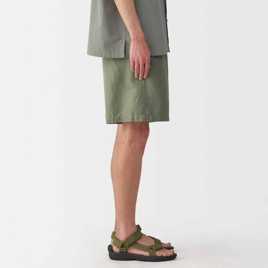 Hemp Blend Twill Shorts