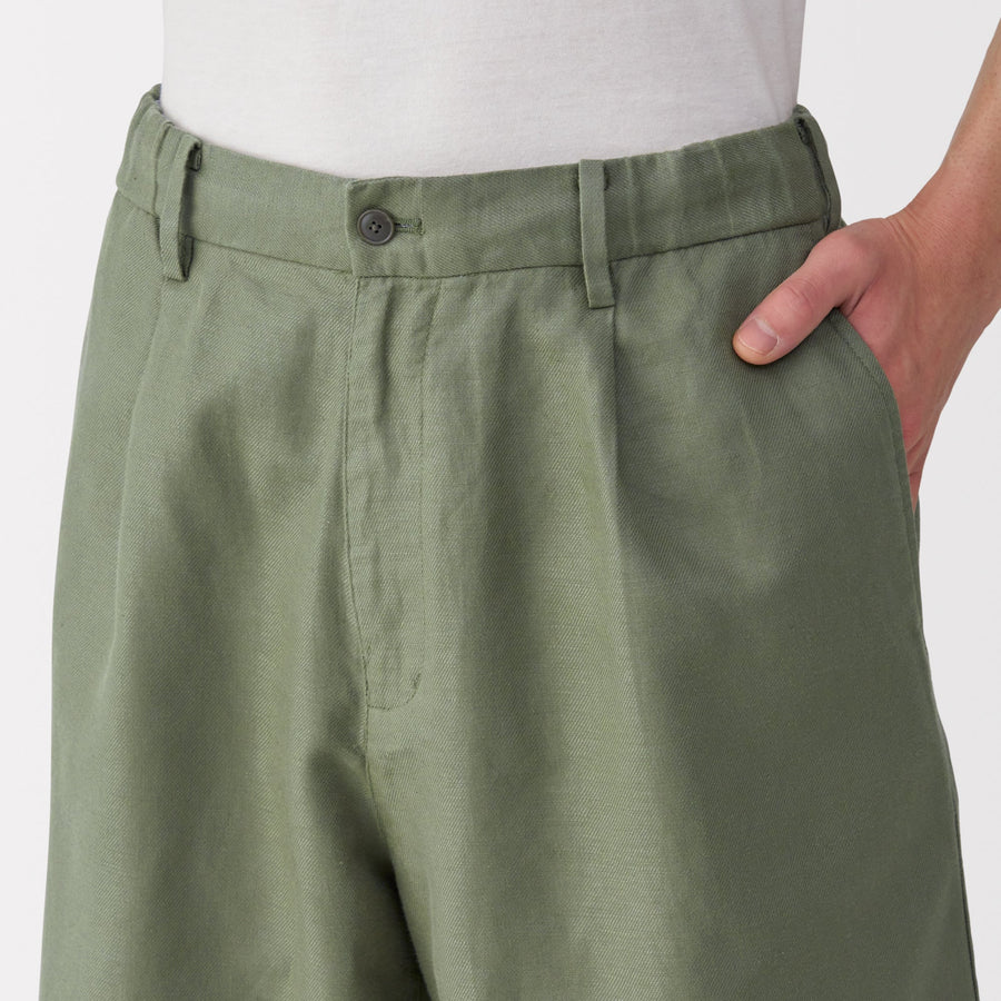 Hemp Blend Twill Shorts