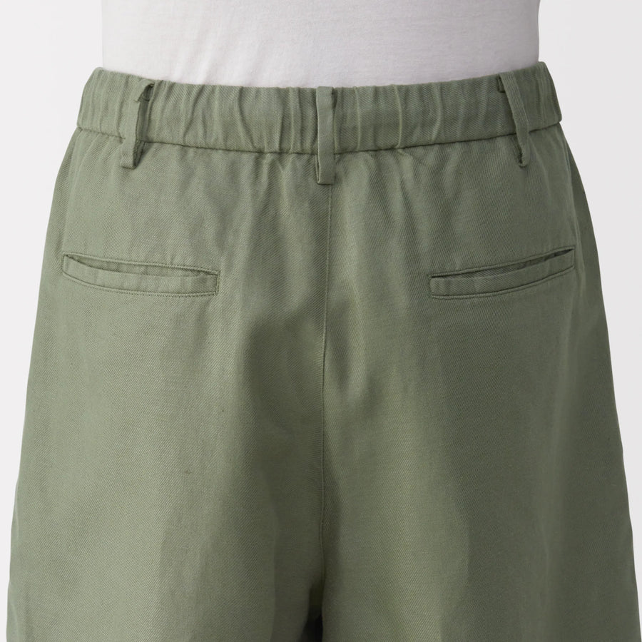 Hemp Blend Twill Shorts