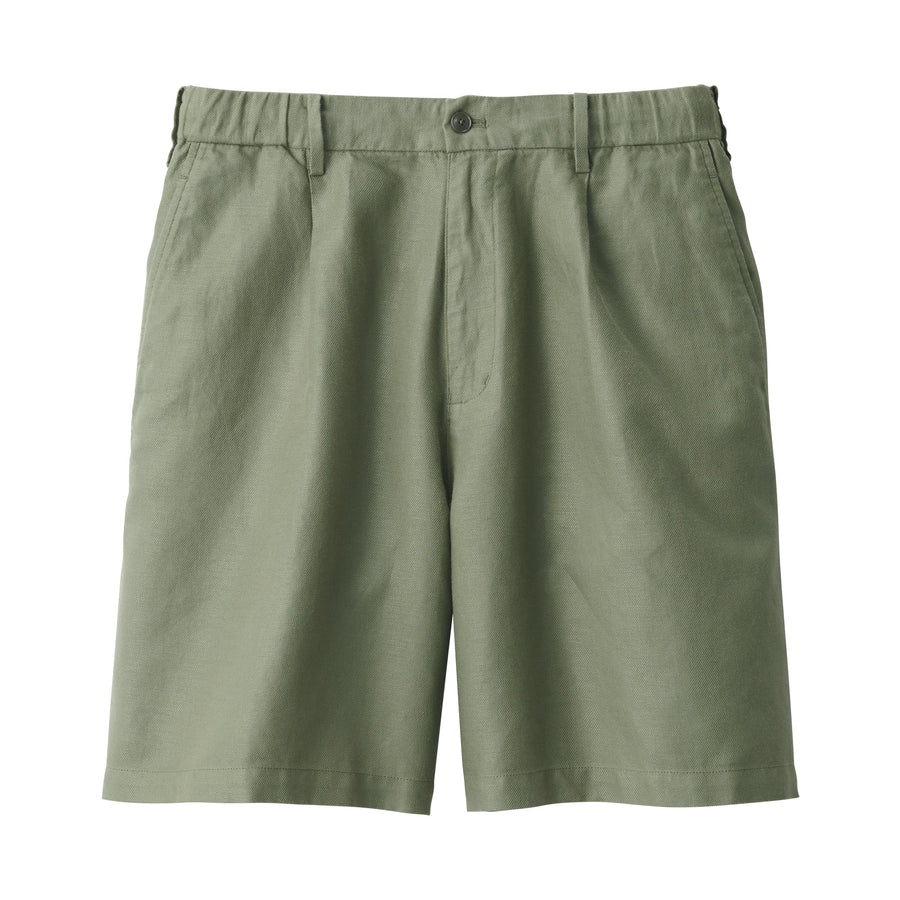 Hemp Blend Twill Shorts