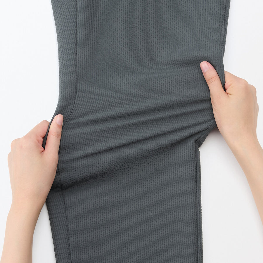 M's Breathable seersucker flat front pantsMedium greyXS