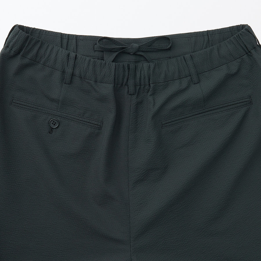 M's Breathable seersucker flat front pantsMedium greyXS