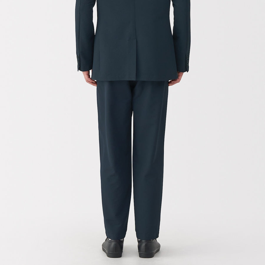 M's Breathable seersucker flat front pantsMedium greyXS