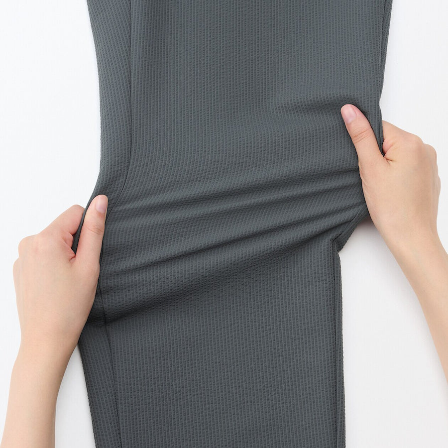 M's Breathable seersucker flat front pantsMedium greyXS