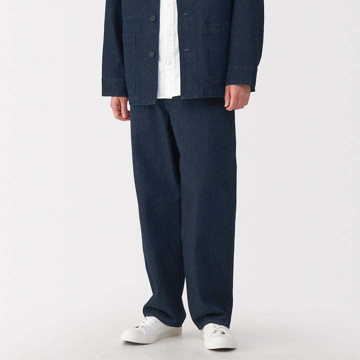 M's Kapok blend denim wide pants Dark NavyXS