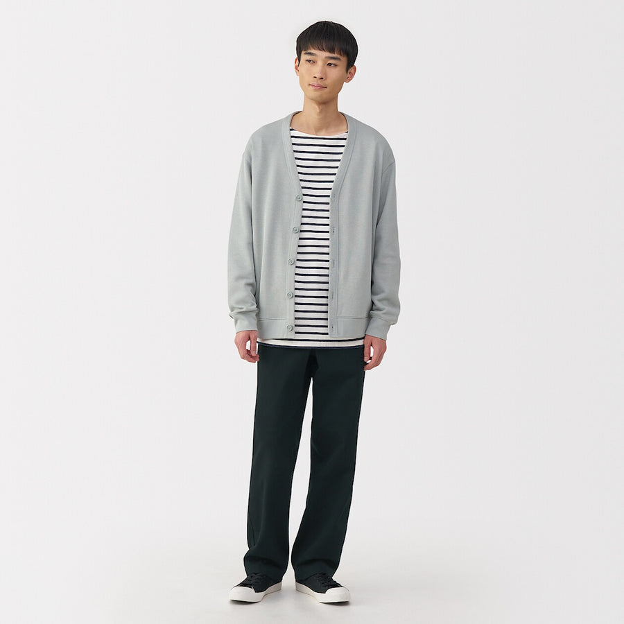 M's Washed chino wide pants BlackXS
