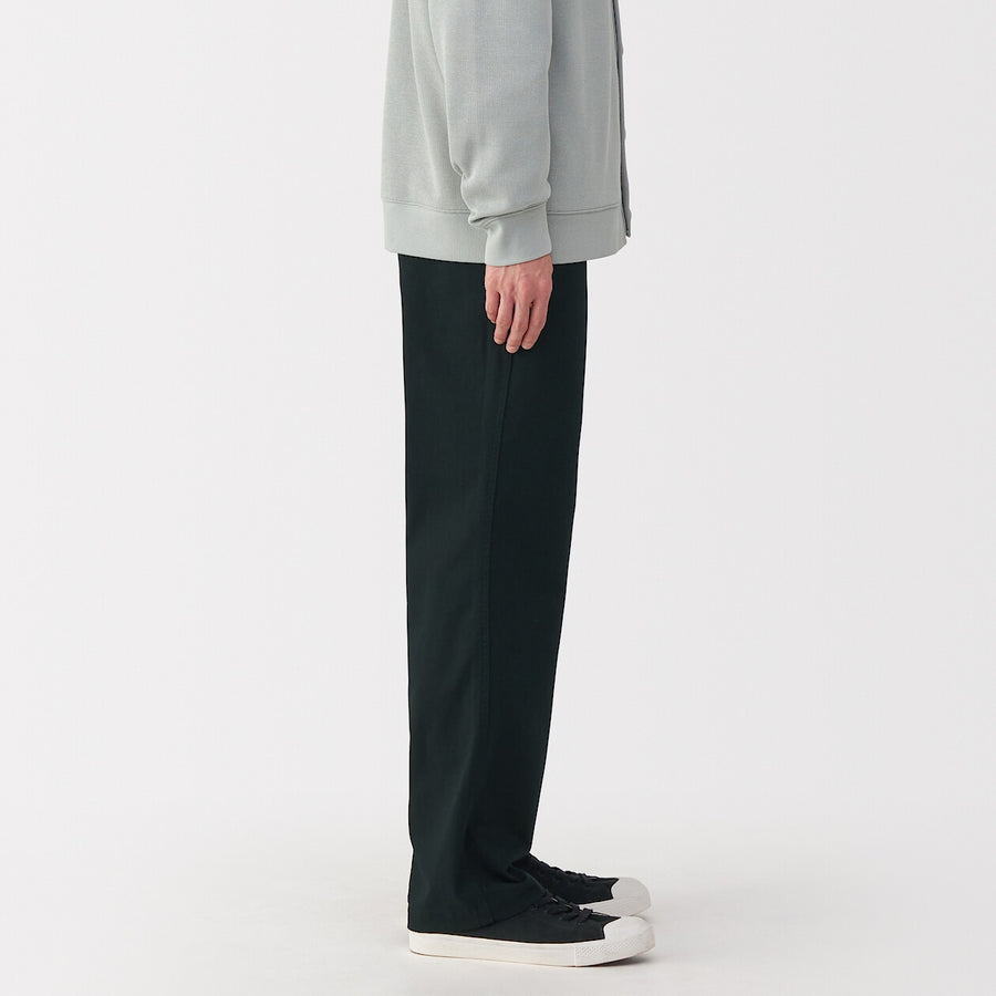 M's Washed chino wide pants BlackXS