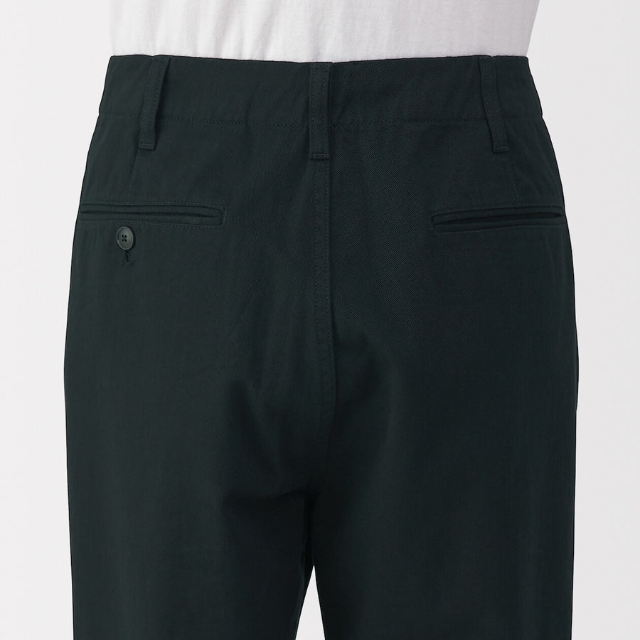 M's Washed chino wide pants BlackXS