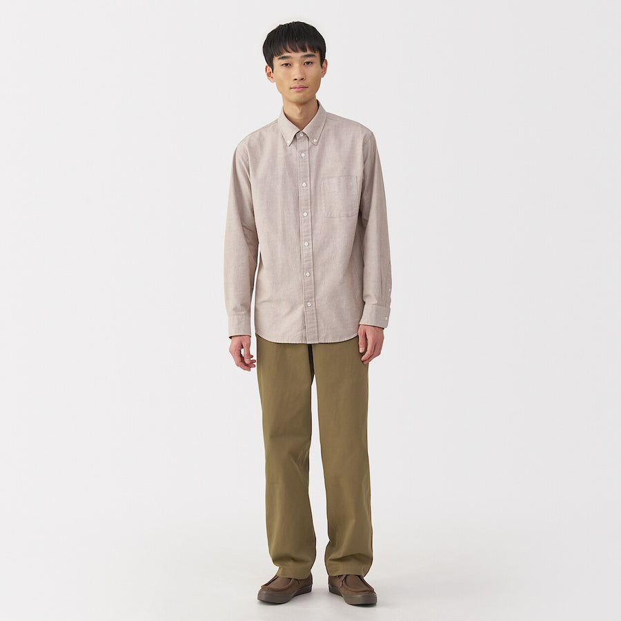M's Washed chino wide pants BlackXS