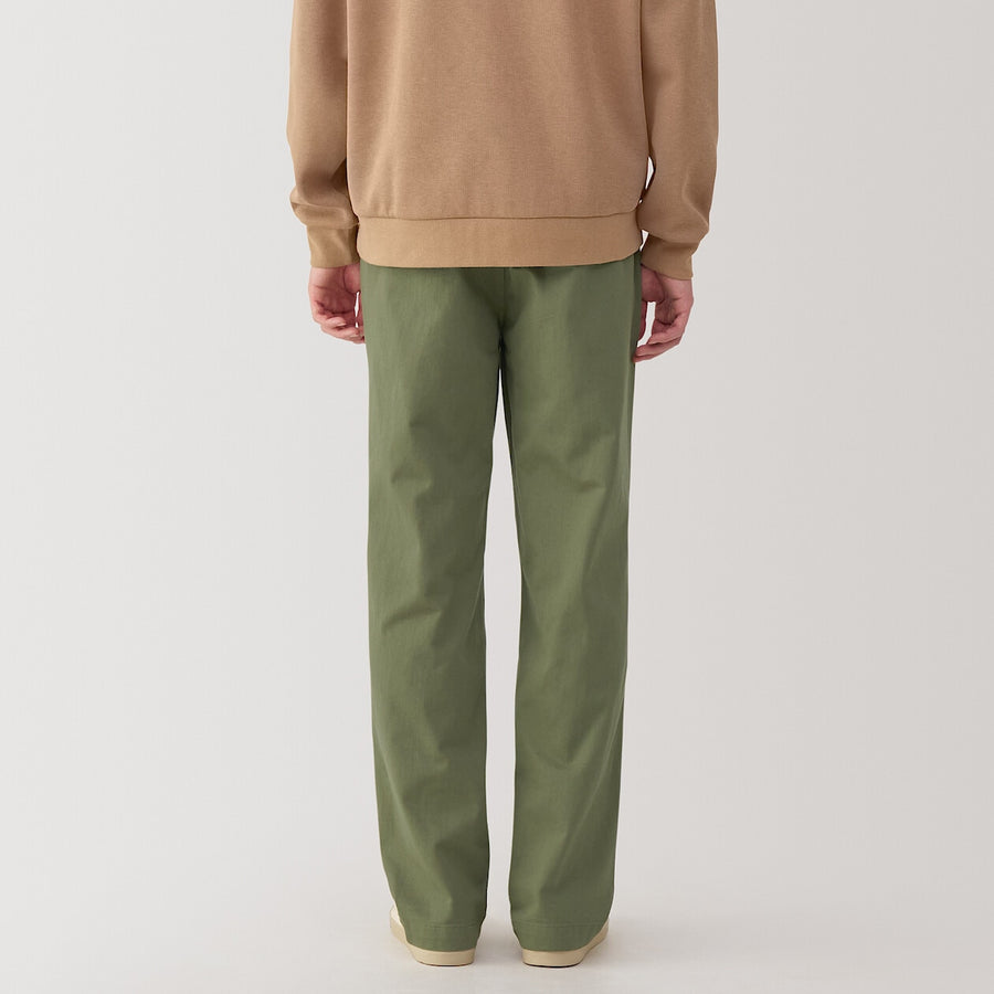 M's Washed chino wide pants BlackXS