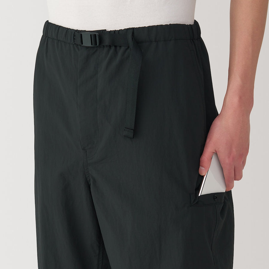 M's Water repellent pocketable windbreaker pants BlackXS