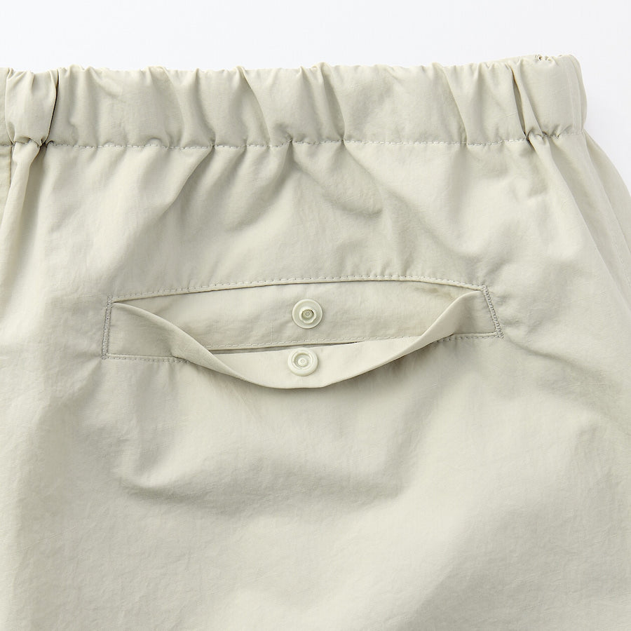 M's Water repellent pocketable windbreaker pants BlackXS