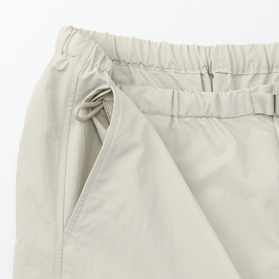 M's Water repellent pocketable windbreaker pants BlackXS