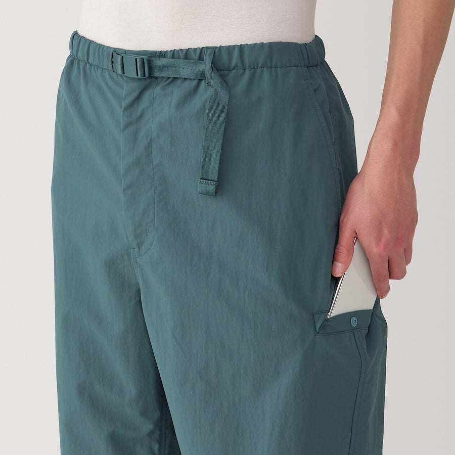 M's Water repellent pocketable windbreaker pants BlackXS
